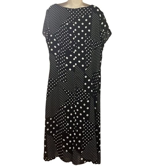PERCEPTIONS NEWYORK POLKA DOT‎ DRESS SIZE 18 - Picture 2 of 7